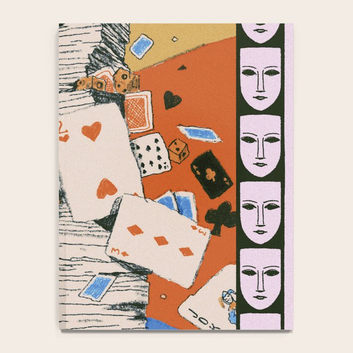 'Texas' - Surreal Illustration with Playing Cards and Dice, Western Retro Style Notebook Gallery Image 4