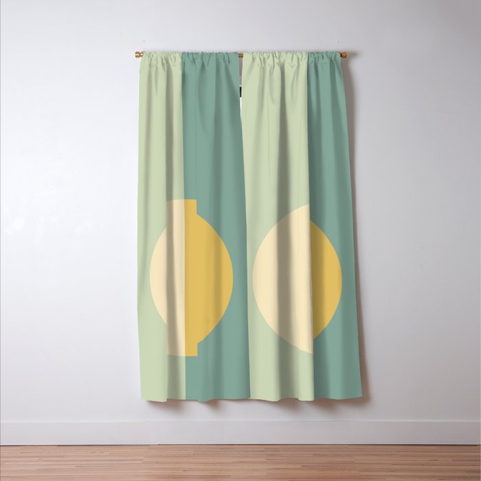 Color Block Abstract XXIII Window Curtain Gallery Image 3