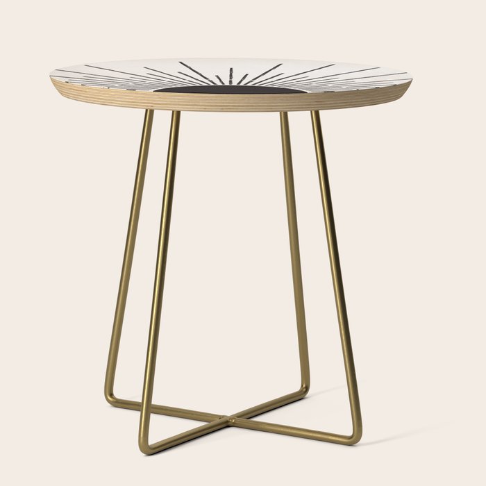 Boho Sun no. 5 Black Side Table Gallery Image 1