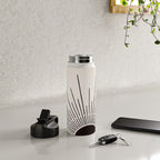 Boho Sun no. 5 Black Water Bottle Gallery Image 4