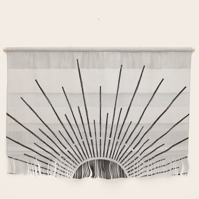 Boho Sun no. 5 Black Wall Hanging Gallery Image 1