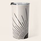 Boho Sun no. 5 Black Travel Mug Gallery Image 3