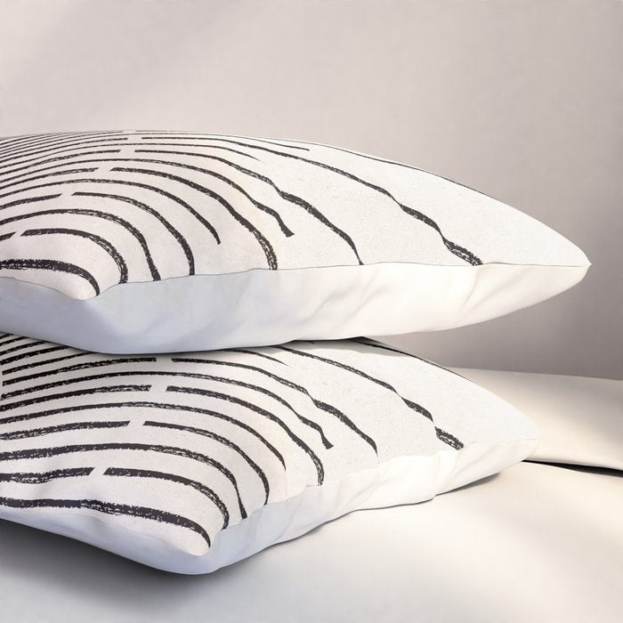 Boho Sun no. 5 Black Pillow Sham Gallery Image 3