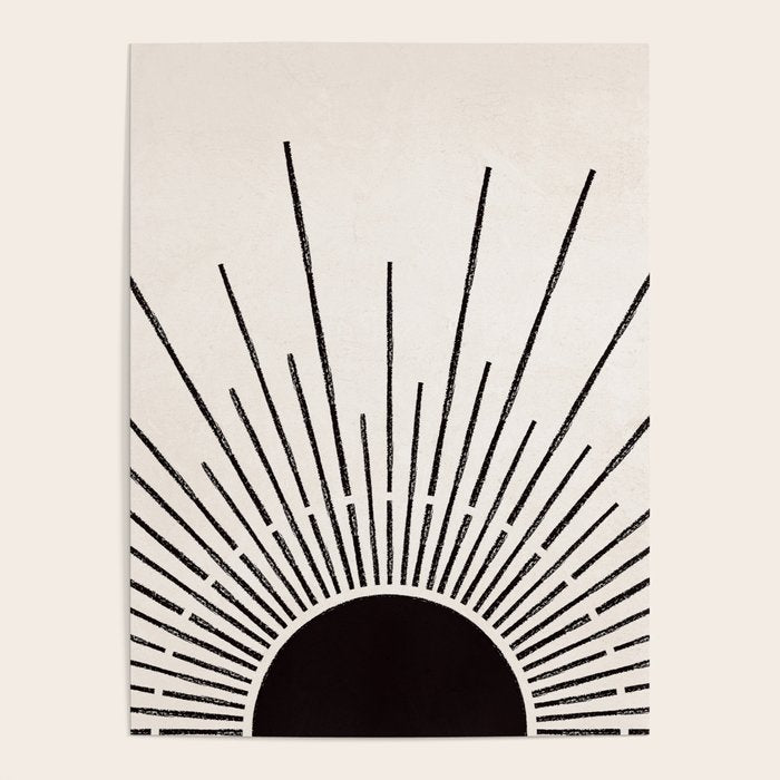 Boho Sun no. 5 Black Poster Gallery Image 4