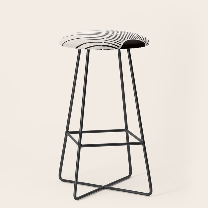 Boho Sun no. 5 Black Stool Gallery Image 1