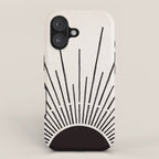 Boho Sun no. 5 Black iPhone Case Gallery Image 1