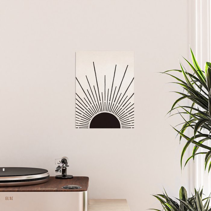 Boho Sun no. 5 Black Poster Gallery Image 2
