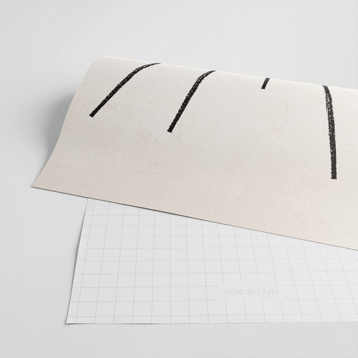 Boho Sun no. 5 Black Wrapping Paper Gallery Image 2