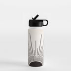 Boho Sun no. 5 Black Water Bottle Gallery Image 1