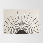Boho Sun no. 5 Black Rug Gallery Image 2