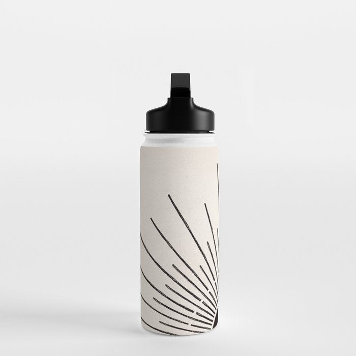 Boho Sun no. 5 Black Water Bottle Gallery Image 3