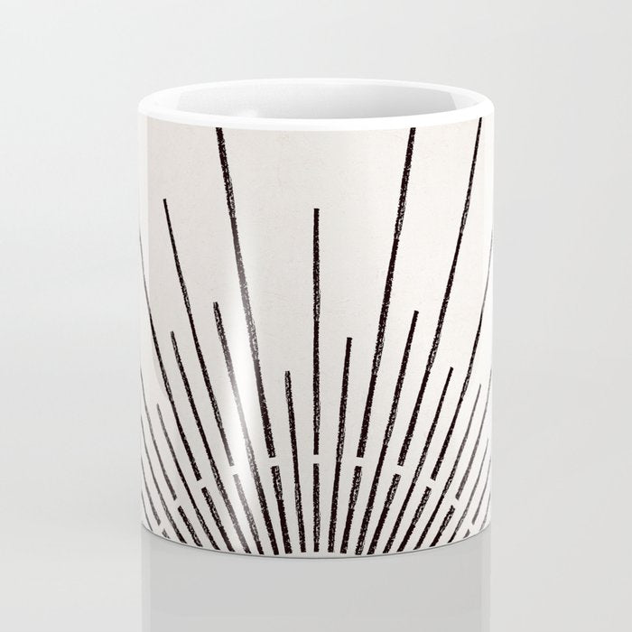Boho Sun no. 5 Black Coffee Mug Gallery Image 4