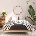 Boho Sun no. 5 Black Comforter Gallery Image 3