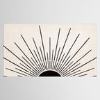 Boho Sun no. 5 Black Tablecloth Gallery Image 2