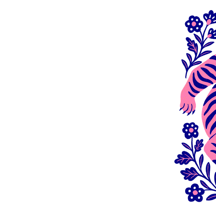 Pink Tiger Illustration - My Back Hurts Coffee Mug Gallery Image 2