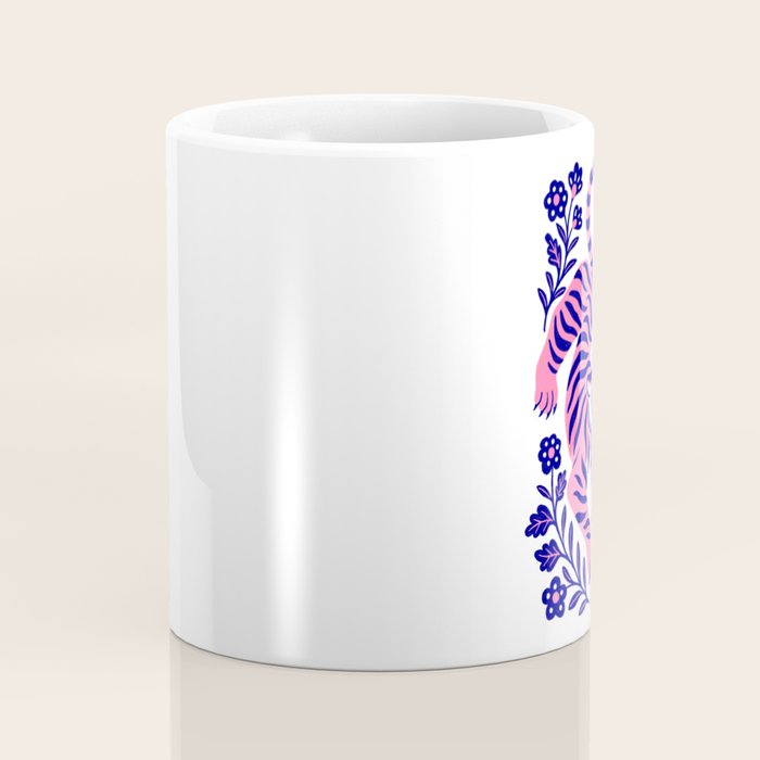 Pink Tiger Illustration - My Back Hurts Coffee Mug Gallery Image 4