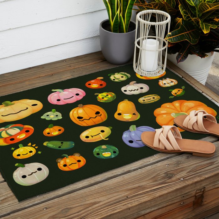 Pumpkin and squash Outdoor Rug Gallery Image 2