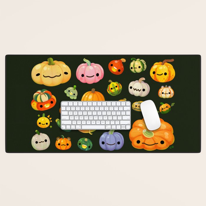 Pumpkin and squash Desk Mat Gallery Image 1