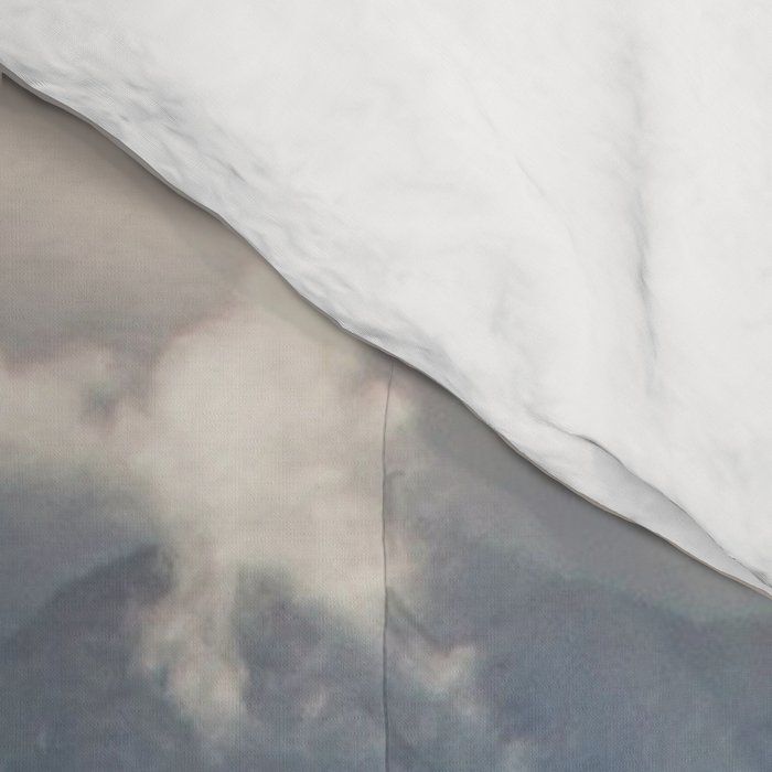Morning sunshine over the clear mountain blue lake Comforter Gallery Image 4