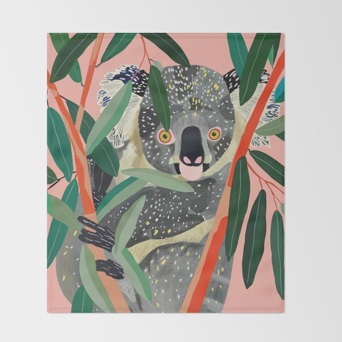 Koala Throw Blanket Gallery Image 2