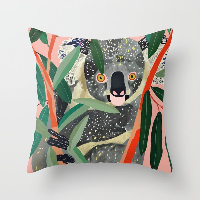 Koala Throw Pillow Gallery Image 1