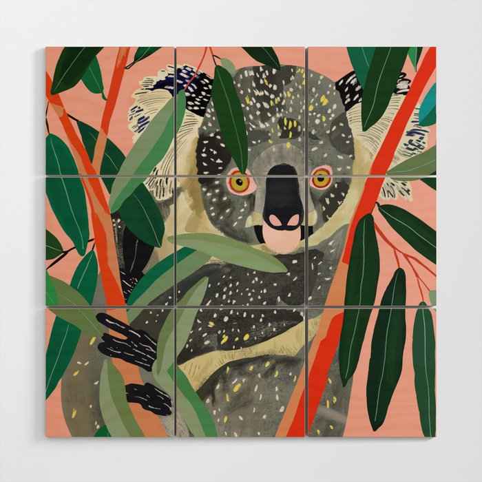 Koala Wood Wall Art Gallery Image 1