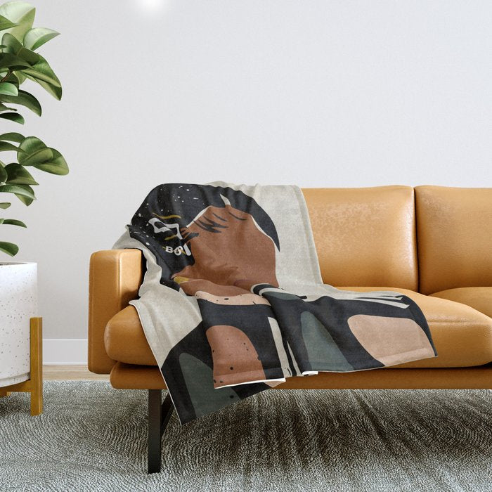 Boring Summer Throw Blanket Gallery Image 1