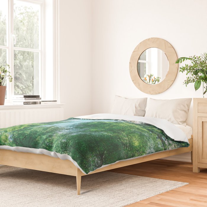 Lost In The Forest - Redwood National Park California Duvet Cover Gallery Image 2