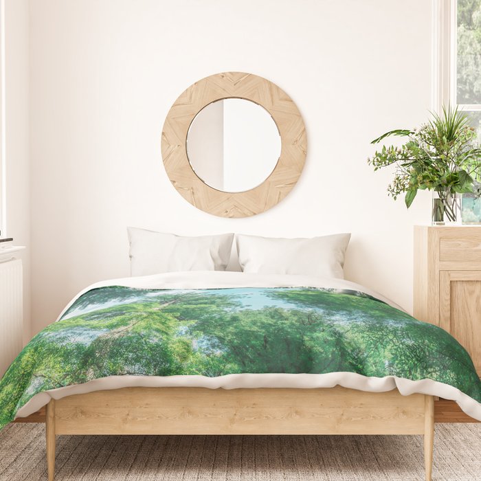 Lost In The Forest - Redwood National Park California Duvet Cover Gallery Image 3