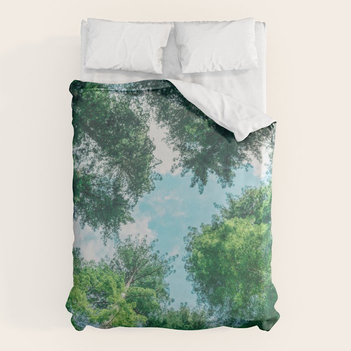 Lost In The Forest - Redwood National Park California Duvet Cover Gallery Image 1