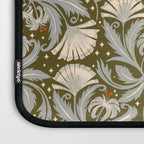Vintage Botanica Olive Bronze - Heritage Revival Floral  Laptop Sleeve Gallery Image 3