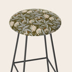 Vintage Botanica Olive Bronze - Heritage Revival Floral  Stool Gallery Image 2