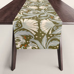 Vintage Botanica Olive Bronze - Heritage Revival Floral  Table Runner Gallery Image 1