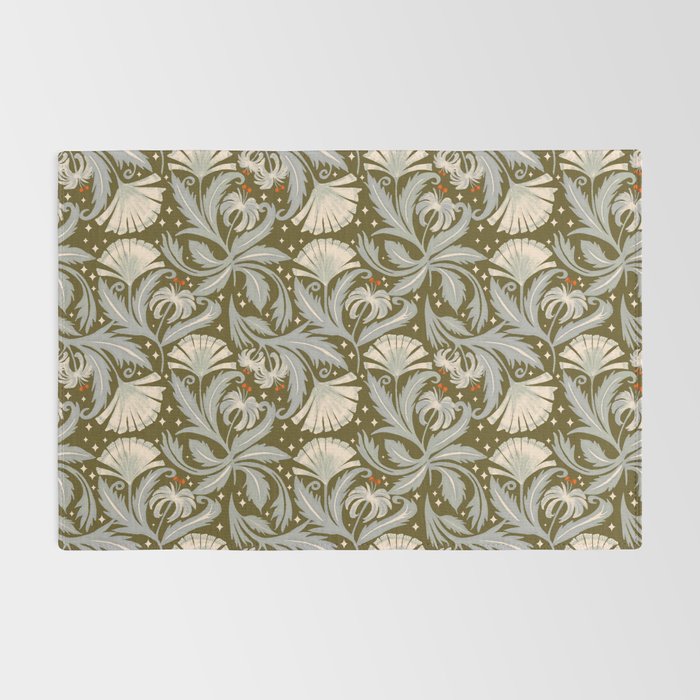 Vintage Botanica Olive Bronze - Heritage Revival Floral  Rug Gallery Image 2