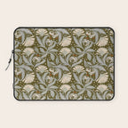 Vintage Botanica Olive Bronze - Heritage Revival Floral  Laptop Sleeve Gallery Image 1