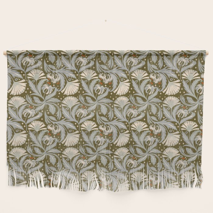Vintage Botanica Olive Bronze - Heritage Revival Floral  Wall Hanging Gallery Image 1