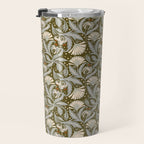 Vintage Botanica Olive Bronze - Heritage Revival Floral  Travel Mug Gallery Image 3