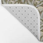 Vintage Botanica Olive Bronze - Heritage Revival Floral  Bath Mat Gallery Image 2