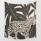 Minimal Jungle Abstract Art 2 Wall Tapestry Gallery Image 4