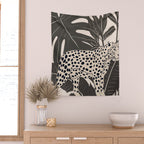 Minimal Jungle Abstract Art 2 Wall Tapestry Gallery Image 2