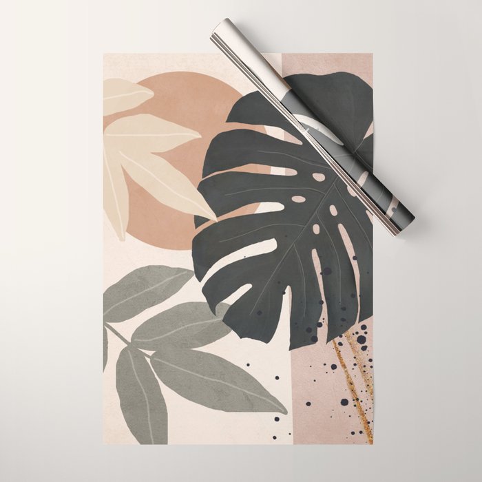 Abstract Tropical Art X Wrapping Paper Gallery Image 1