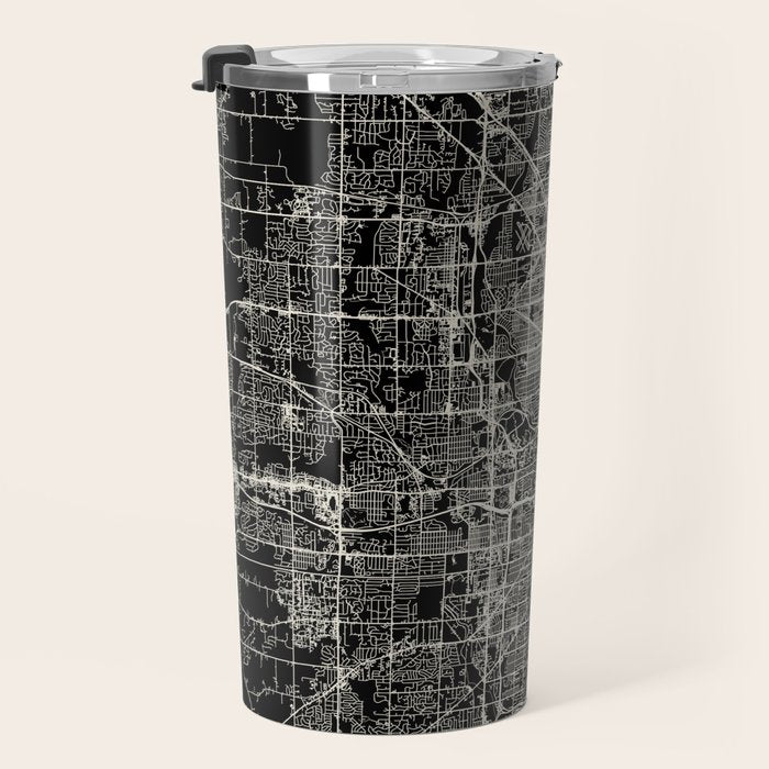 Milwaukee City Map Travel Mug Gallery Image 3