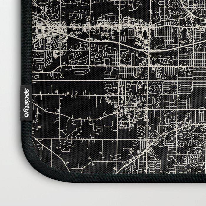 Milwaukee City Map Laptop Sleeve Gallery Image 3