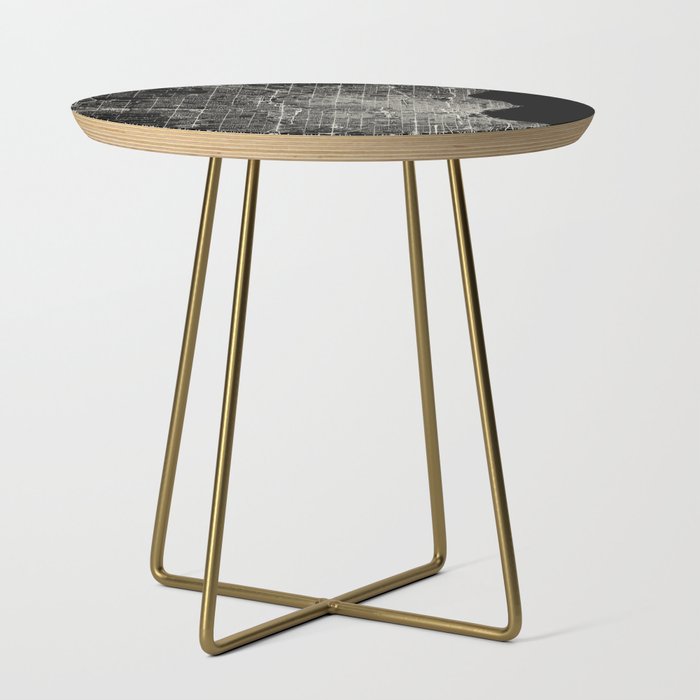 Milwaukee City Map Side Table Gallery Image 1