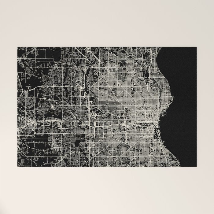 Milwaukee City Map Welcome Mat Gallery Image 1