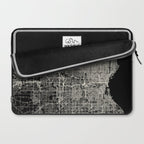 Milwaukee City Map Laptop Sleeve Gallery Image 2