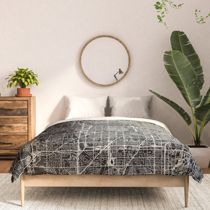 Milwaukee City Map Comforter Gallery Image 3
