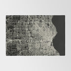 Milwaukee City Map Rug Gallery Image 2