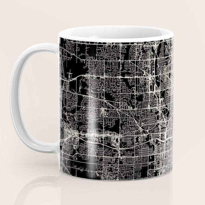 Milwaukee City Map Coffee Mug Gallery Image 3