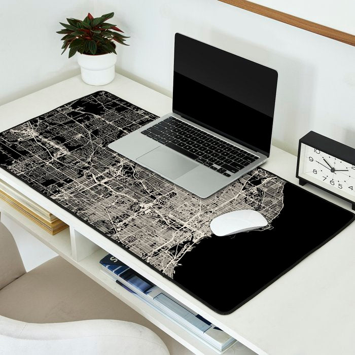 Milwaukee City Map Desk Mat Gallery Image 2